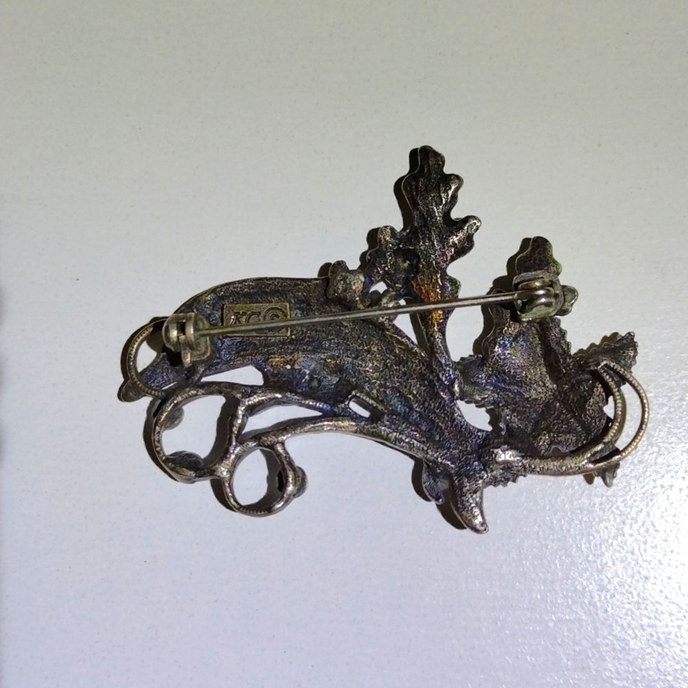 Vintage (KC)Kenneth Cole Signed -Underwater Brooch - Dolphin Ocean Theme - OS - Picture 4 of 4